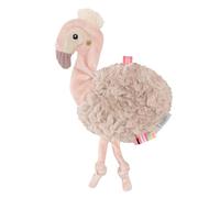 Fehn Crinkle Flamingo - Activity Raschel Toy for Gripping, Listening, Playing & Making Sounds - Promotes Baby's Senses & Motor Skills - Ideal Companion for Babies and Toddlers from Birth