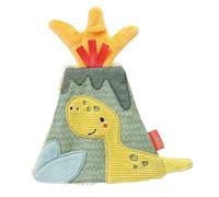 Fehn Crinkle Vulkan - Activity Baby Raschel Toy for Gripping and Playing - Activity Raschel Animal Baby Toy - Motor Skills Toy & Crinkle Toy for Babies and Toddlers from 0+ Months