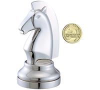 Fehn Eureka 473683 Silver Knight Cast Chess Game, 1 Player, Age 8+