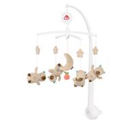 Fehn Music Mobil Capybara - Music mobile with music box Melody "Do you know how much Sternlein st" - sleep aid for calm and employment - baby bed attachment for babies from 0-5 months