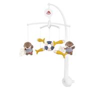 Fehn Music Mobile Otter - Wind Up Mobile with Musical Box Melody Mozart's Lullaby and Figures for Calming & Activity - with Bed Attachment for Babies from 0-5 Months