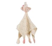Fehn Muslin Comforter Bird - Playmate, Sleep Aid & Comforter Blanket with Cotton Muslin Cloth & Cute Toy Figure for Cuddling & Grasping - for Babies and Toddlers from 0+ Months