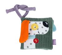 Fehn Natural Dog Fabric Book - Feeling Book with Nature Motifs: 8 Pages with Exciting Materials Made of Organic Cotton (kbA) & Functions to Feel - A Perfect Companion for Home & Travel