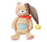 Fehn Night Light Bear - Cuddly Toy with Glow-in-the-Dark Embroidery - Multifunctional Baby Sleep Aid as Bedside Lamp, Nursing Light, Night Lamp & Bed Lamp - for Babies & Children from 0+ Months