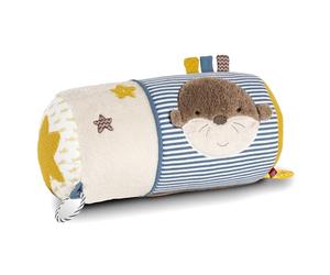 Fehn Otter Crawling Roll - Crawling Aid in Fun Otter Design with Play Functions - Promotes Motor Skills, Coordination & Baby's Senses - for Babies & Toddlers from 0+ Months