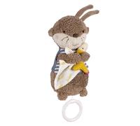 Fehn Otter Theo Mini Music Box - Cuddly Toy & Sleep Aid for Babies | Wind-up music box with gentle melody Brahms Lullaby - soothes toddlers in any situation, from 0 months