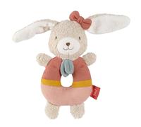 Fehn Ring-Grasping Toy Rabbit Motor Skills Toy with Rattle for Babies