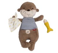 Fehn Sleep Aid Otter - Baby Sleep Aid with Sound Module: Otter Cuddly Toy with Removable Electronic Sound Module with Cry Sensor - Music Box for Babies and Toddlers from 0+ Months