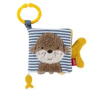 Fehn Theo Otter Fabric Book - Touch Book to Grab | 8 pages with colours and functions to touch and discover - ideal at home and on the go