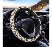 FeHuew Wild Moose Trees Steering Wheel Cover for Women, Girls 15 inch Universal Auto Car Anti Slip Wrap Steering Wheel Covers Fit for Vehicles, Truck, SUV