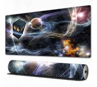 FEHWI Gaming Mouse Pad Extra Large Keyboard Mouse Mat Desk Pad Soft Smooth Surface and Anti-Slip Rubber,Doctor Who Tardis Dans Starry Fantasy Background,12x31.5 in