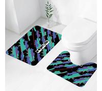 FEHWI Luxury 2 Piece Bath Mat Set Non Slip Ultra Soft Bathroom Mats Water Absorbent Bath Mats Machine Washable Rug Toilet Mat,HKS Letter Logo Design Vector