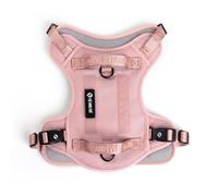Fei & Eve Classic Dog Harness | 3 Leash Clips, 2 Handles, Adjustable Vest Harness for Training and Walking, Heavy-Duty 900D Nylon, Pink, M