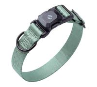 Fei & Eve Magnetic Dog Collar, On & Off in Seconds, No Fur Pulling | Soft 210D Nylon, 550 lb Locking MagEase Buckle, Adjustable 16-26", Heavy Duty, Large, Glacier Green