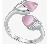 Fei Liu Magnolia Double Stone Open Ring MAG-925R-002-CEPK M
