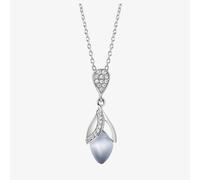 Fei Liu Magnolia Silver Small Pendant MAG-925R-301-CEGY