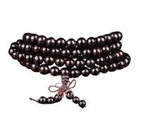 FEIAOPE Women's Elastic Bracelet, China Buddha beads,1 Pc Beads Ebony Wood Buddhist Buddha Prayer Bead Bracelet Jewelry(6mm)