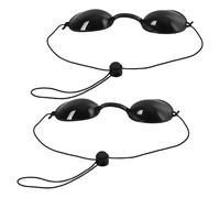 FeiatPogra 2 Pairs Sunbed Goggles Red Light Therapy Goggle Set Adjustable Safety Goggles for Sun Bed Tanning Eye Protection Lightweight Sun Bed Goggle for Men and Women