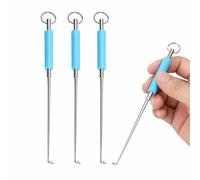 FeiatPogra 3 Pack Fishing Disgorger, Stainless Steel Fish Hook Remover, Portable Unhooking Tool for All Hooks, Essential Fishing Accessories for Coarse Carp Sea Fly Fishing