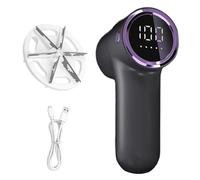 FeiatPogra 6-Head Cordless Fabric Renewal System - Rechargeable Lint & Bobble Remover for Clothes, Electric Pill Eraser for Sweaters, Knitwear, Jumper, Sofa with LED Display, 5 Speeds