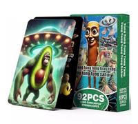 FeiatPogra 92PCS Card Set with Stickers, Italian Brainrot Style Brain Rot Cards for Meme Game Play and Gifting