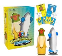 FeiatPogra Italian Brainrot Flip Game: Monkey vs Shark Challenge - Epic Party Game for Families & Adults, Fun Board Games for Nights, Toys with Smooth ABS and Strong Silicone Suction