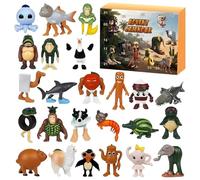 FeiatPogra Italian Brainrot Toy Figures 24PCS Set, Kids' Play Action Figures and Funny Brain Rot Collectibles