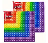 FeiatPogra Silicone 9x9 Times Table Poppet Math Learning Toy with Addition Board, FeiatPogra Multiplicati
