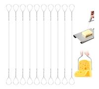 Feibety 10Pcs Cheese Slicer Wire, Replacement Wires Cheese Cutter Wires,Butter Cutter Wire Cheese Cutter Wire for Slicing Soft Slicing Cheeses Butter Pâtés Kitchen Tool Baking Supplies