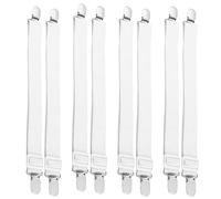 Feibety 8 Pcs Bed Sheet Clips,Adjustable Bed Sheet Straps Upgraded Elastic Sheet Fasteners for Bedding,Fitted Bed Sheet Grippers to Keep Your Sheets in Place,Strong Mattress Sheet Holders for Bedding