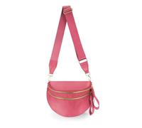 FEIBOON Spacious Nylon Crossbody Bag Bum Bag Handbags Wallets Purses Trendy Shoulder Bag for Women, Watermelon Red, S, Fashion
