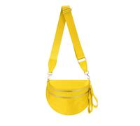 FEIBOON Spacious Nylon Crossbody Bag Bum Bag Handbags Wallets Purses Trendy Shoulder Bag for Women, Yellow