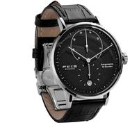 FEICE Bauhaus Mechanical Watch Men's Analog Waterproof Automatic Casual Dress Watches with Domed Mirror Leather Bands Date Premium Stainless Steel Watch Scratch-Resistant & Waterproof Durable for