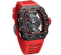 FEICE Men's Automatic Wrist Watch Skeleton Sapphire Crystal Waterproof Japanese Movement
