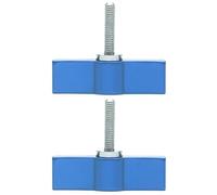 FEICHAO 2pcs M4 M5 M6 Handle Tight Lock Adjustable Wrench Screws Compatible with GoPro A7C SLR Camera Photography Accessory Connection (M4*17,Blue)