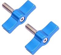 FEICHAO 2pcs M4 M5 M6 Handle Tight Lock Adjustable Wrench Screws Compatible with GoPro A7C SLR Camera Photography Accessory Connection (M6*17,Blue)