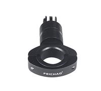 FEICHAO 360° Rotating Three-Card Slot Handlebar Bracket Adjustable Range 22~25.5mm Compatible with GoPro Osmo Action Camera Photography Accessories (Bracket Mount)