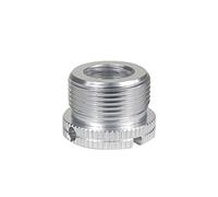 FEICHAO D18 1/4-20 3/8-16 Female to 5/8-27 * 9 5/8-11 * 9 Male Screw with Reinforced Side Holes Conversion Screw for Camera Tripod Gimbal Conversion Accessories (1 PCS, Silver 3/8-16 to 5/8-27 * 9)