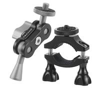 FEICHAO Double Ball Head Magic Arm 1/4 Screw/Thread Load 1.5kg Connection Adapter for SLR Camera Cage (Type B+Handlebar Clip B)