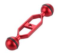 FEICHAO Light Arm 1 inch Double Ball Head 5"/7"/9"/11" Ultra Light Bracket Compatible with GoPro Sports Camera Accessories (5 inch,Red)