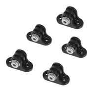 FEICHAO Tripod Adapter Mount 3-card Slot Fixed Base for Action Camera Connecting Accessories (5PCS,Black)