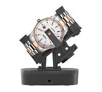FEICHONGHO Watch Winder for Automatic Watches,Timer Shutdown Function,Support Single and Double Watch Spinner,Self Winding Turner,Rotating Device, BLACK, Modern