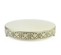 FEICTPOX Cake Stand, Metal Round Cupcake Dessert Stand Cake Display Holder (Gold, 16 Inch)