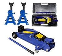 Feidak 2 Ton Trolley Jack Hydraulic Car Jack with Carry Case + Heavy Duty 3T Axle Stand Car Support, Made Solid Steel