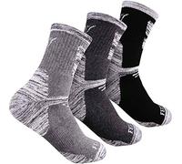 FEIDEER Hiking Socks for Men, 3 Pack Outdoor Recreation Socks Moisture Wicking Crew Socks (19103-XL)