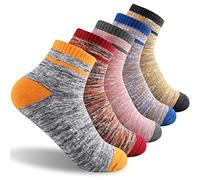 FEIDEER Hiking Walking Socks For Women, Multi-pack Outdoor Recreation Socks Moisture Wicking Crew Socks - - Medium