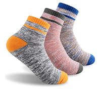 FEIDEER Hiking Walking Socks For Women, Multi-pack Outdoor Recreation Socks Moisture Wicking Crew Socks - - Medium