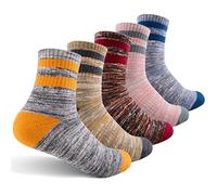 Women's Hiking Walking Socks, FEIDEER Multi-pack Outdoor Recreation Socks Wicking Cushion Crew Socks (UK5WS18105-M)
