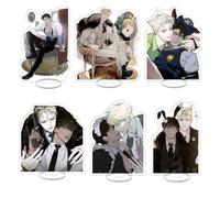 FEIDIAO CodeAnastasia Stand 6pcs Kwon Taekjoo & Zhenya Action Figure Stand Desktop Decoration Anime Fans Collections