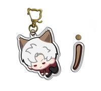 FEIDIAO Love & Deep Space Keychain Deepspace Character Xavier Pendant Acrylic Keyring Rafayel Zayne Sylus Figure Key Bag Decor Pendant (C)